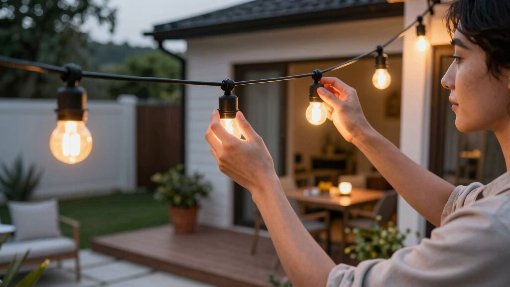 smart outdoor string lights