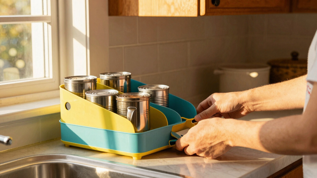 stackable can organiser