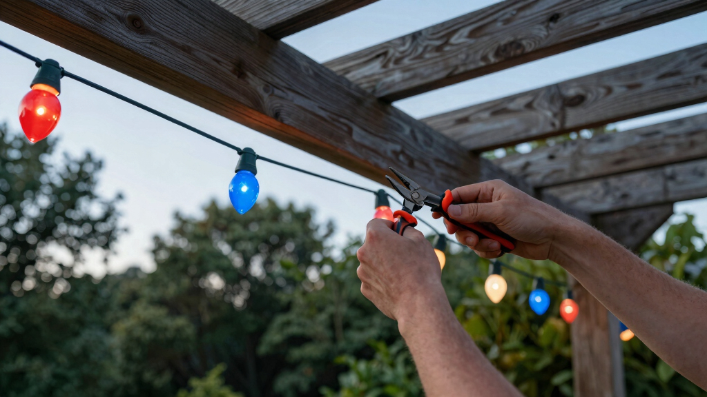 patriotic outdoor string lights