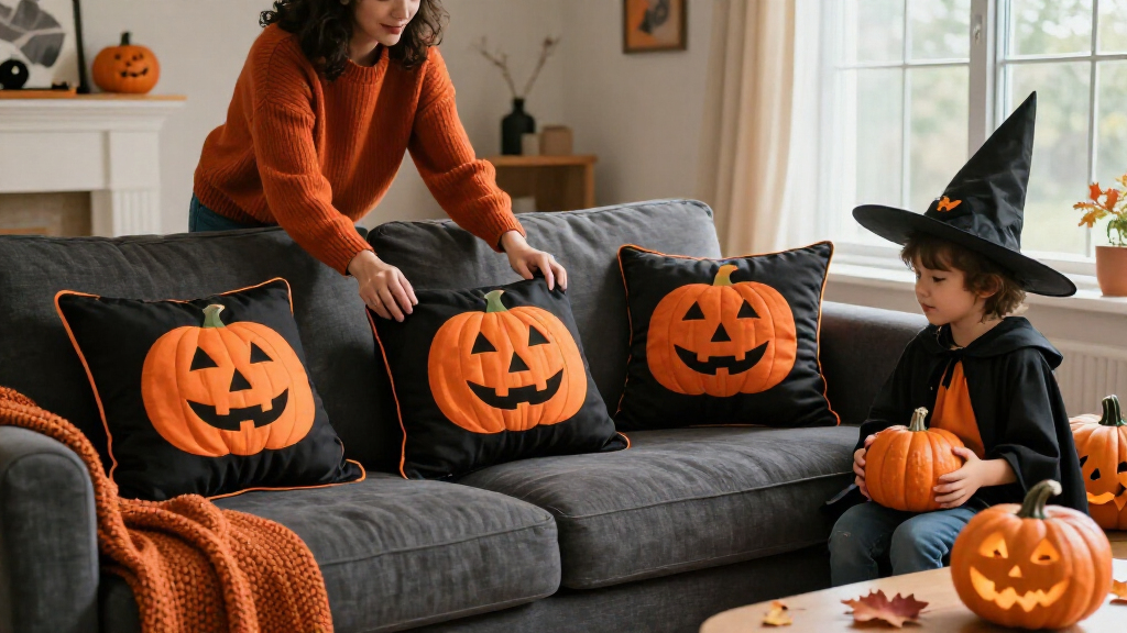 halloween throw pillow covers