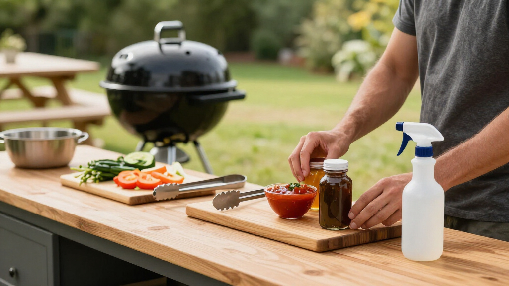 outdoor prep stations for grilling