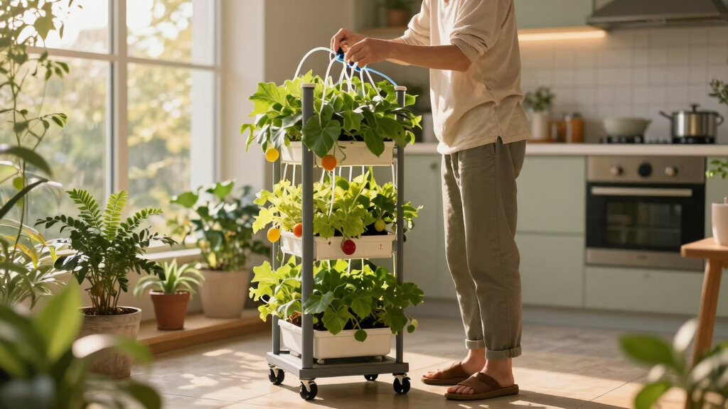 best hydroponic tower with wheels