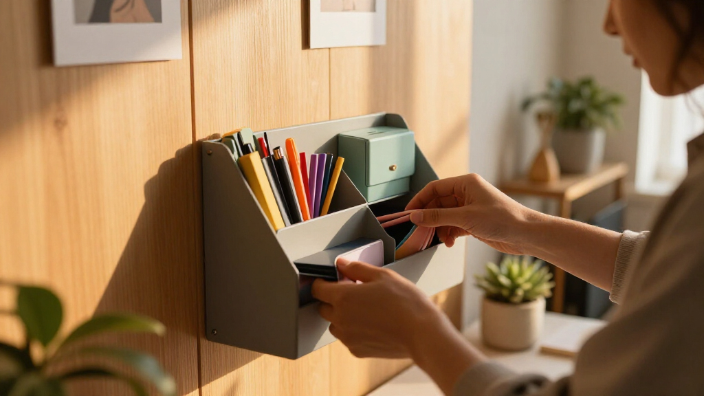 wall-mounted desk organizers