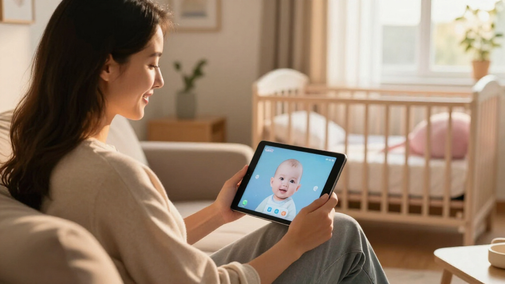 smart display for baby monitor viewing