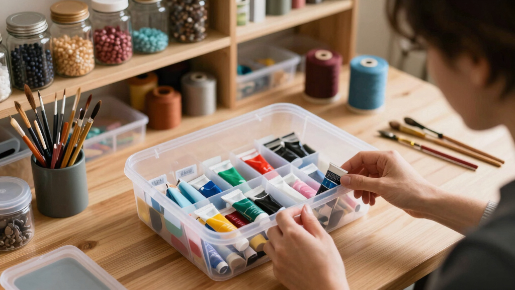 art supply storage organizers