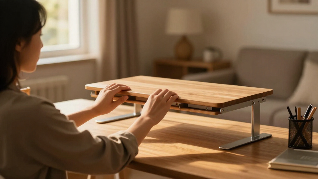 adjustable bookshelf desk combo