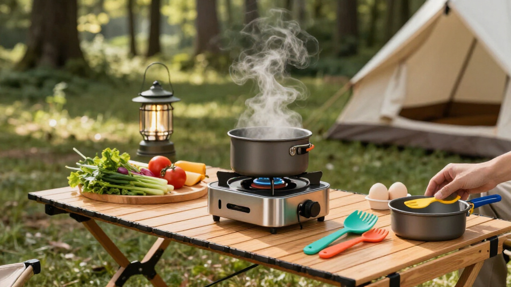 camp kitchen set for basecamp cooking