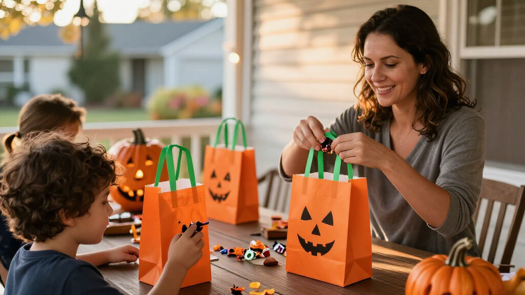Halloween party favor bags