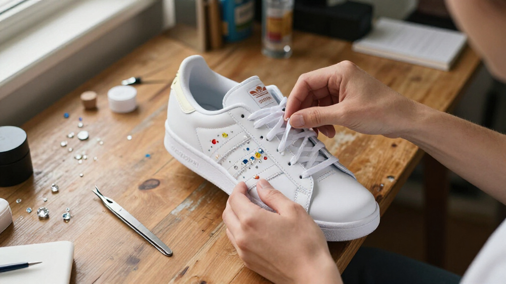best bejeweled adidas sneakers