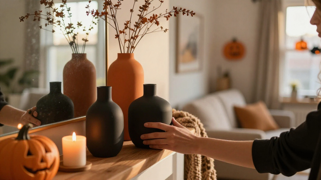 Halloween decorative vases