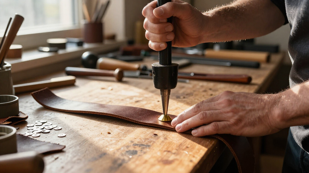 leathercraft rivet press and snap setter