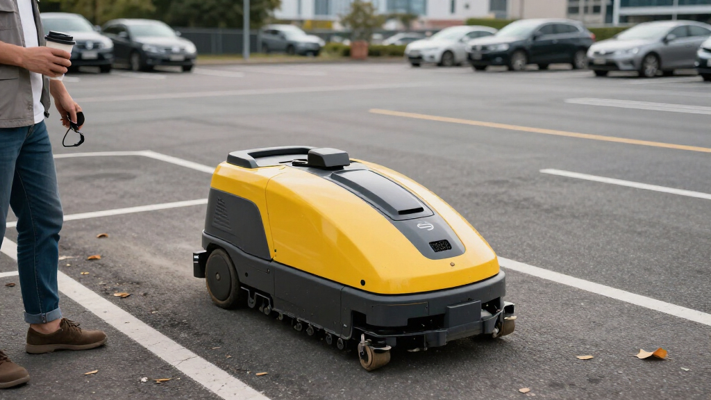 parking lot sweeper