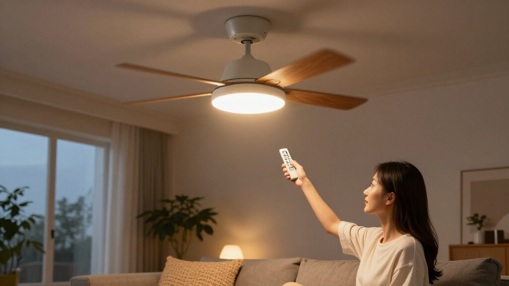 ceiling fans with lights and remote