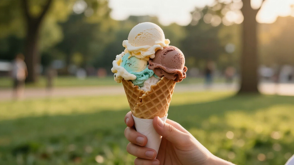 healthy ice cream scoops