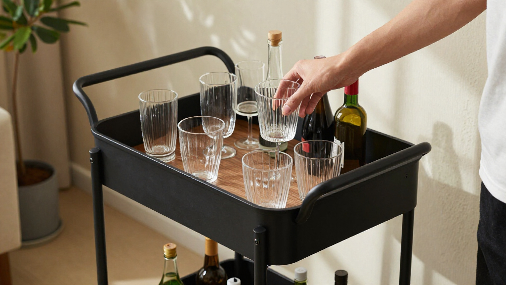 best bar cart with storage modern