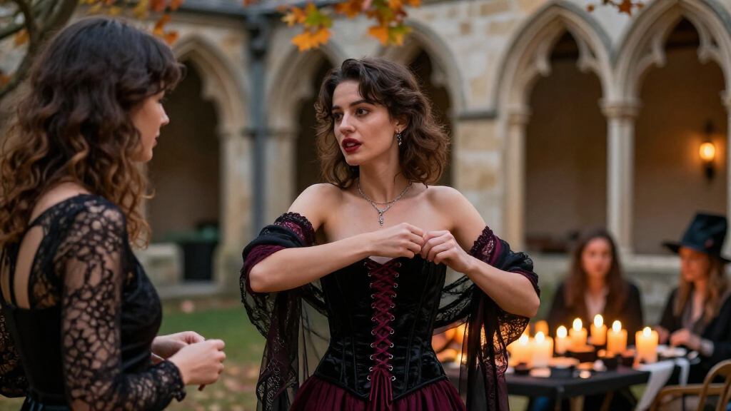gothic Halloween corsets
