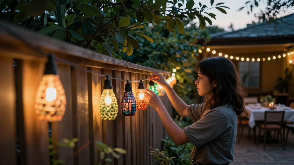 solar patio string lights