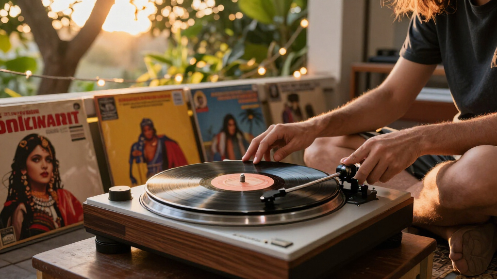 vinyl record player for bollywood soundtracks