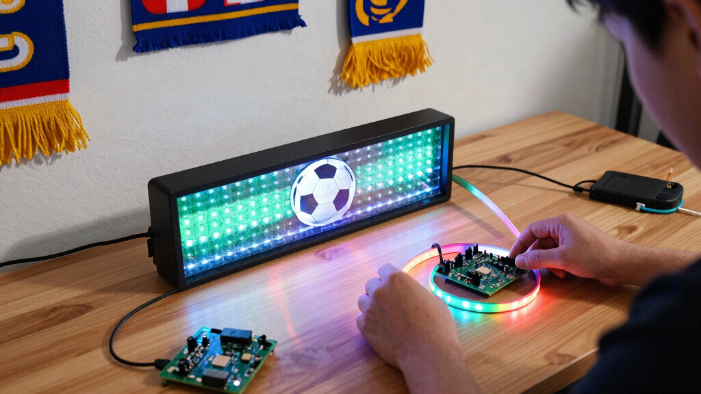 soccer fan LED light displays