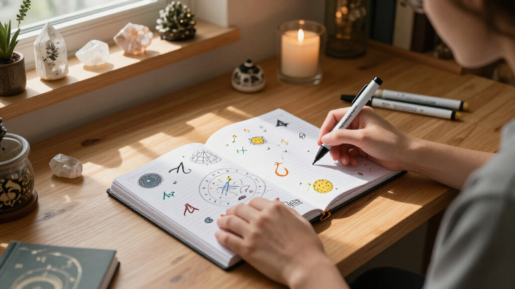 astrology-themed planners
