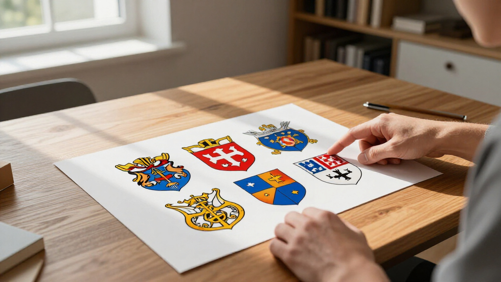 heraldry surname history print