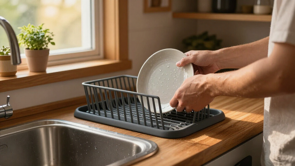 foldable dish drying rack silicone