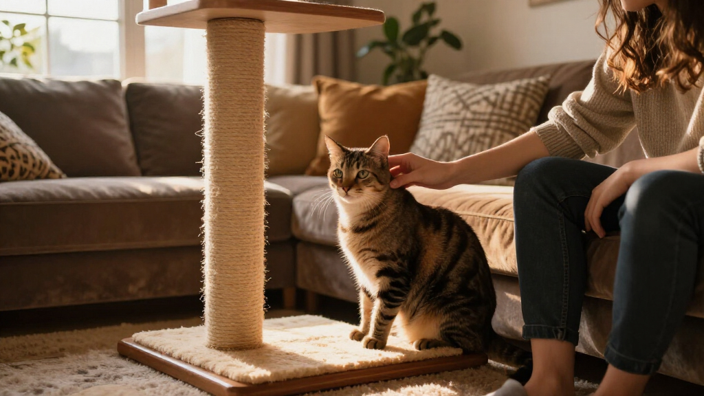 premium luxury cat scratching posts
