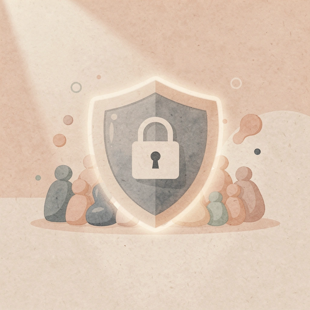 Shield scene representing compliance and audit trail protection in modernization