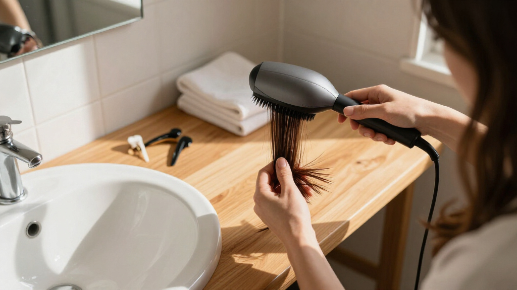 rotating hot air brush dryers