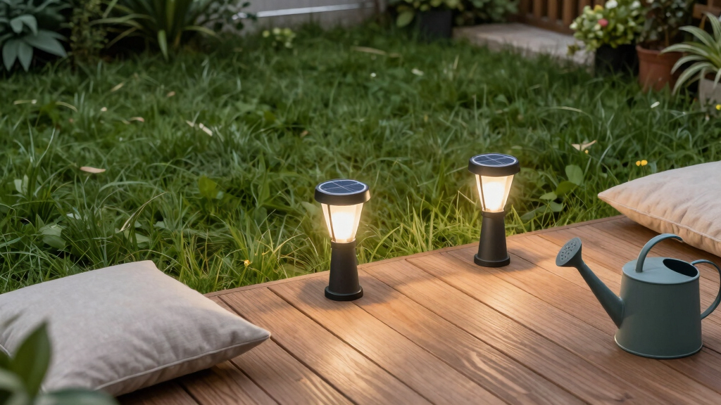 solar-powered garden lights