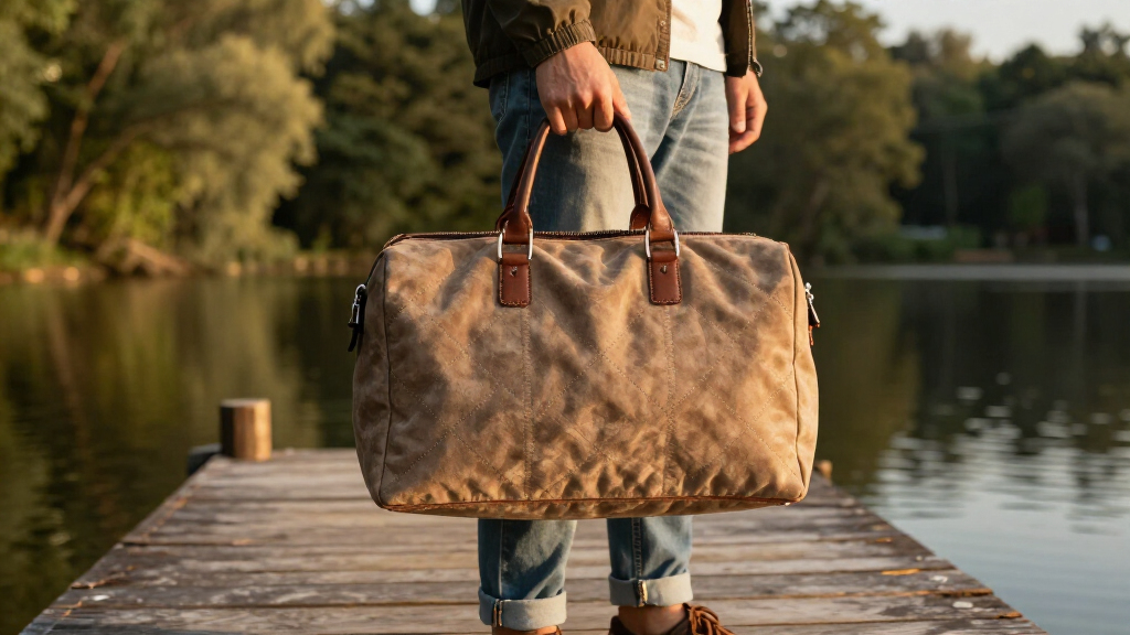 best quilted suede weekender bags
