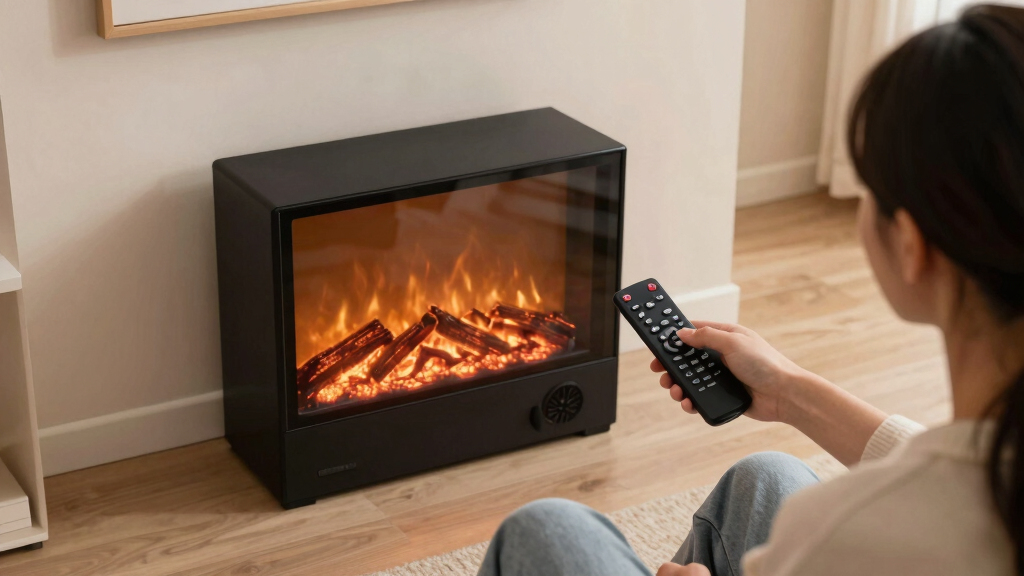 electric fireplaces with remote control