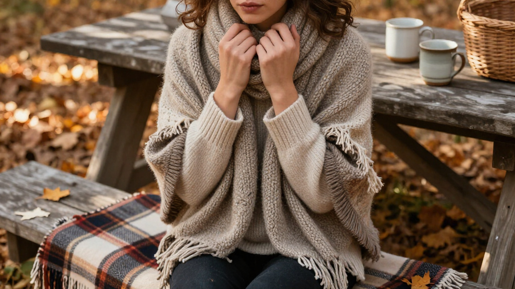 boho cozy fall scarves