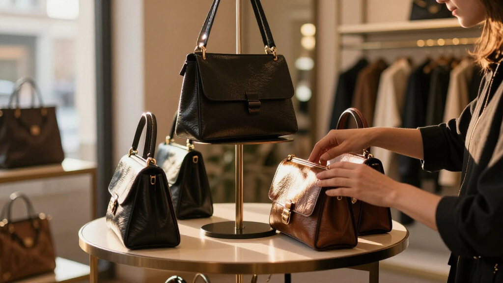 rotating handbag display stand