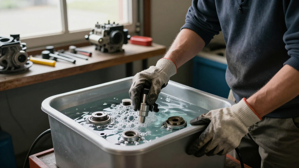 ultrasonic cleaner for small engine parts