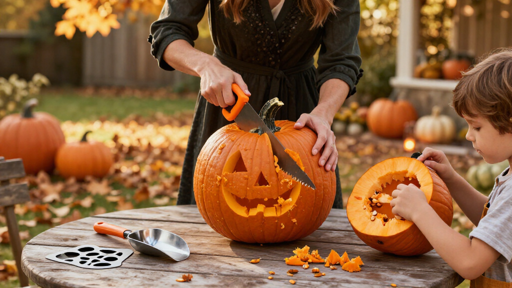 Halloween pumpkin carving kits