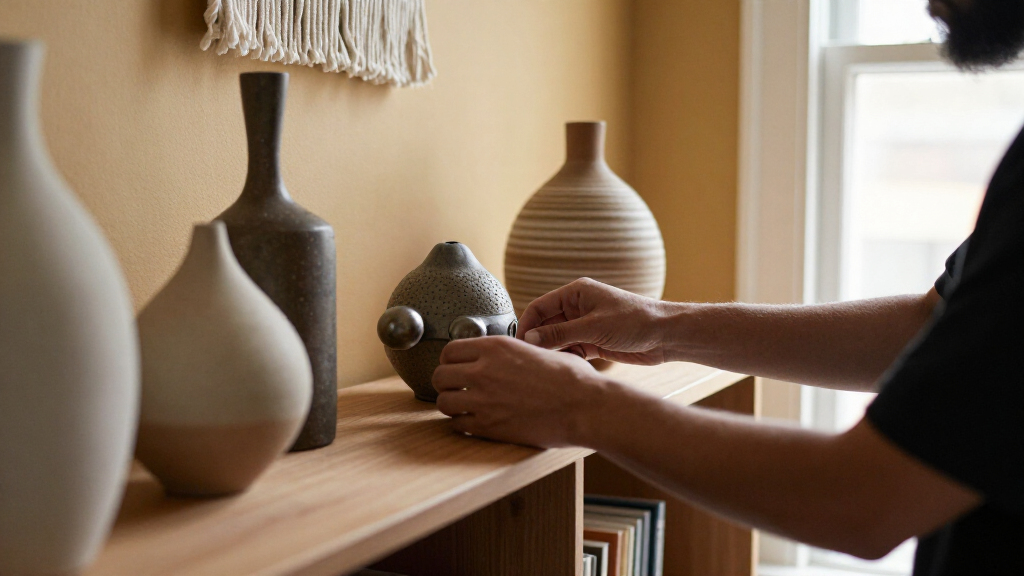 best sculptural decor objects for shelves