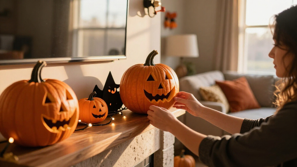 Halloween themed home decor