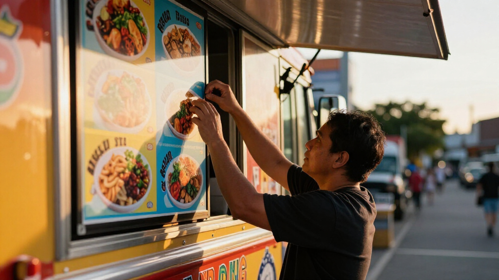 best commercial signage screens for food trucks