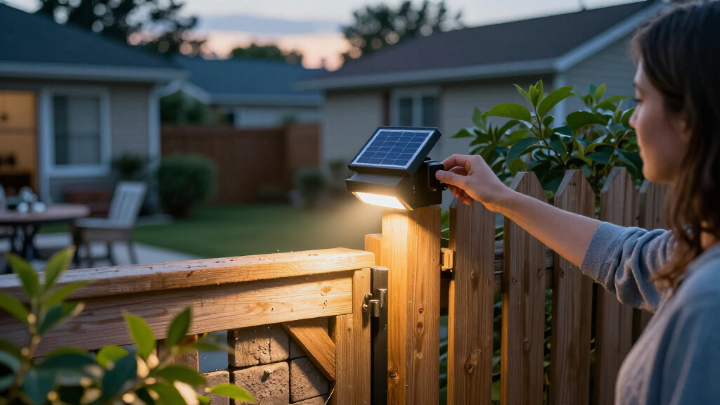 solar-powered security lights