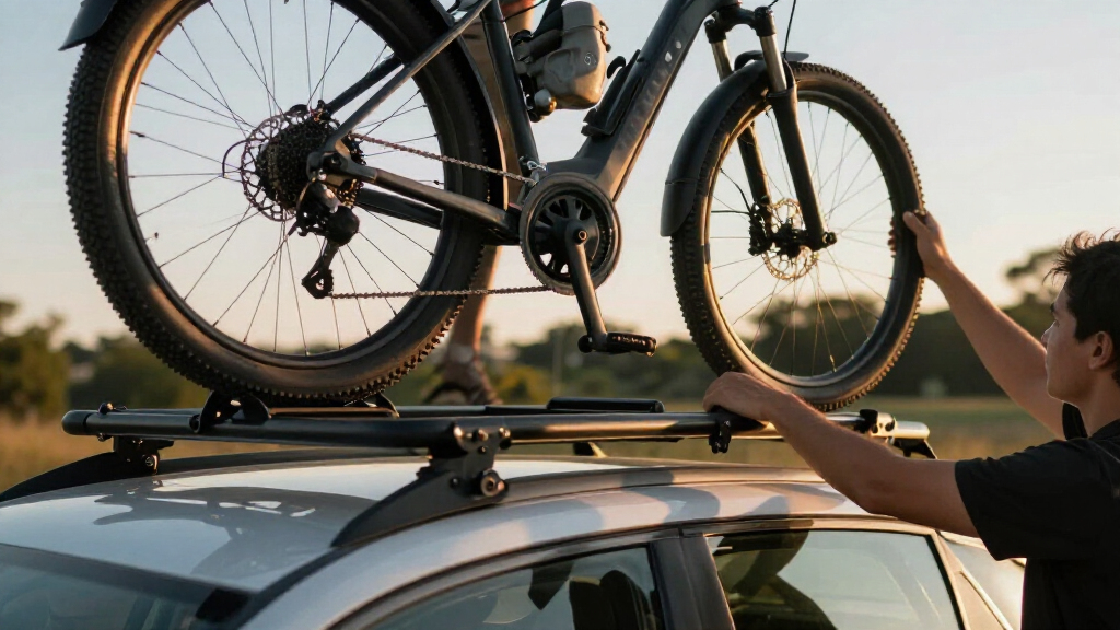 roof bike rack for heavy electric bikes