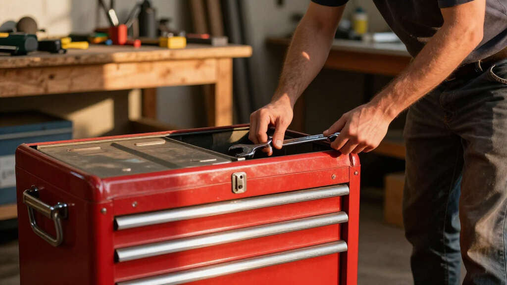 heavy duty tool chest combo for a garage workshop
