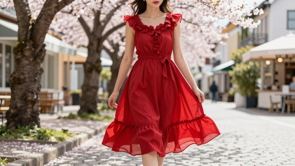 best strawberry red dresses