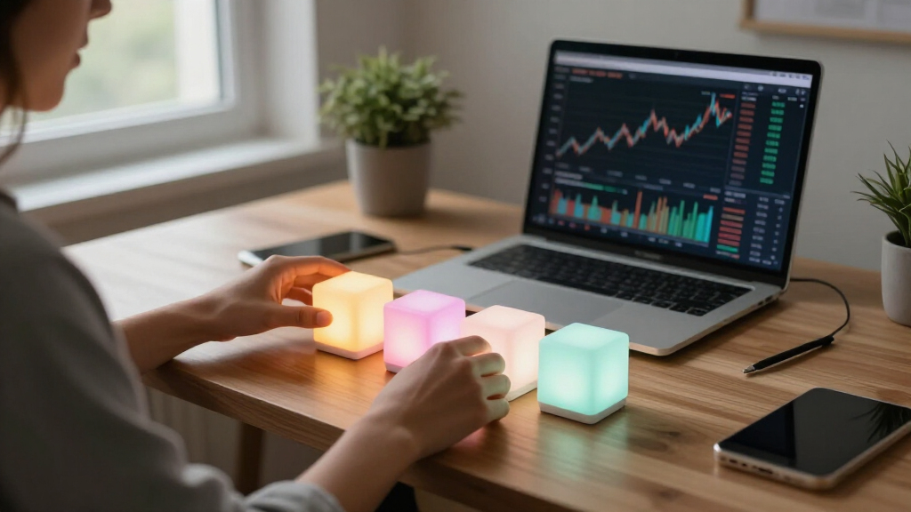 led light cubes for photography