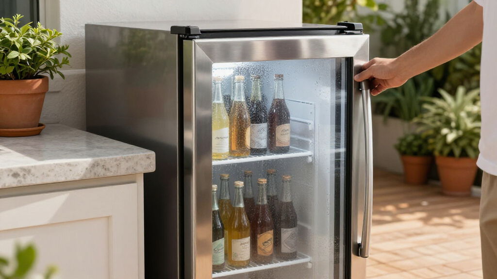 best outdoor beverage fridge stainless steel