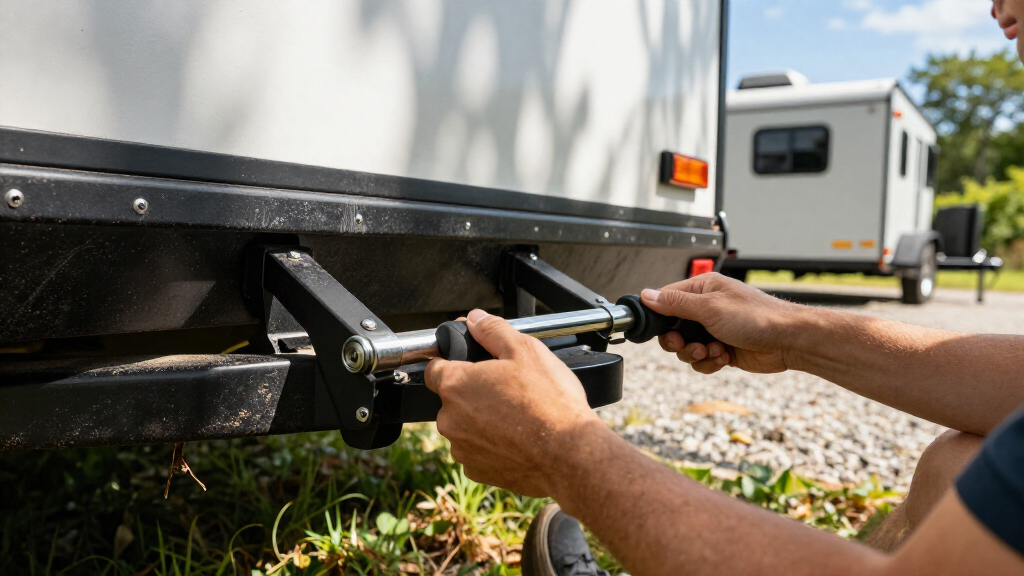 trailer hitch stabilizers for racks