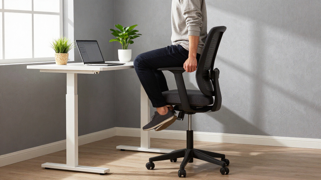 tall office chair ergonomic standing desk chair