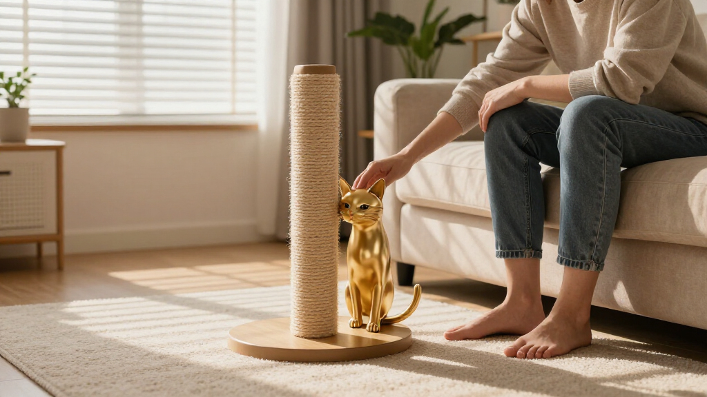premium luxury cat scratching posts