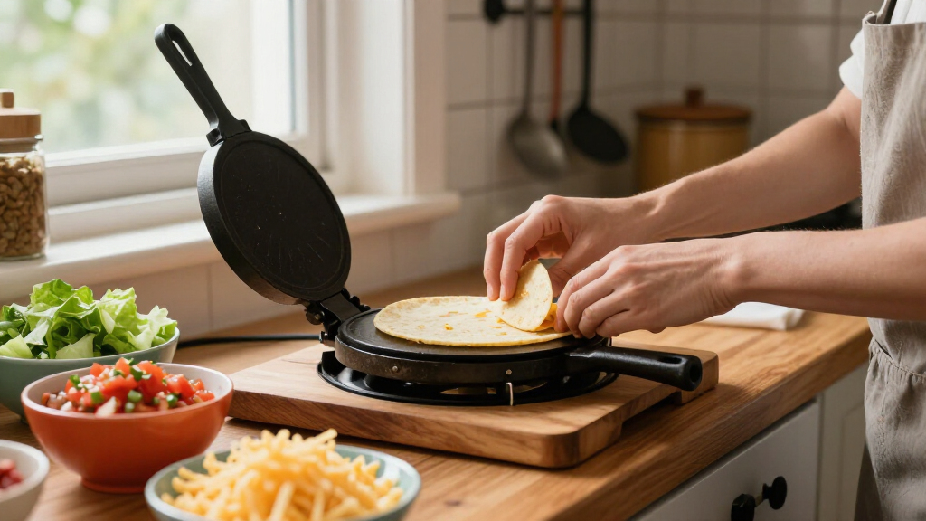 tortilla press for taco night