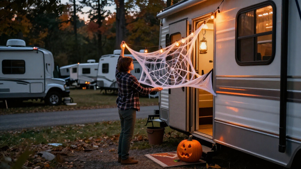 Halloween RV party decorations